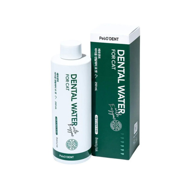 【快閃團購】韓國Breezytail PetO'DENT 貓咪酵素護齒潔牙水 250ml
