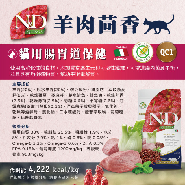 【團購/社群享98折】法米納Farmina ND藜麥無穀機能 貓糧&犬糧