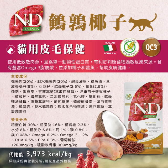 【團購/社群享98折】法米納Farmina ND藜麥無穀機能 貓糧&犬糧