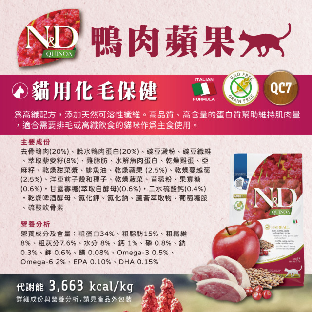 【團購/社群享98折】法米納Farmina ND藜麥無穀機能 貓糧&犬糧