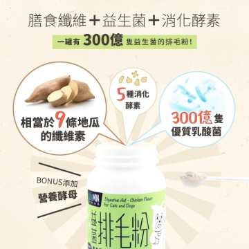 【團購】怪獸部落 益菌排毛粉 犬貓腸胃健康補給 50G