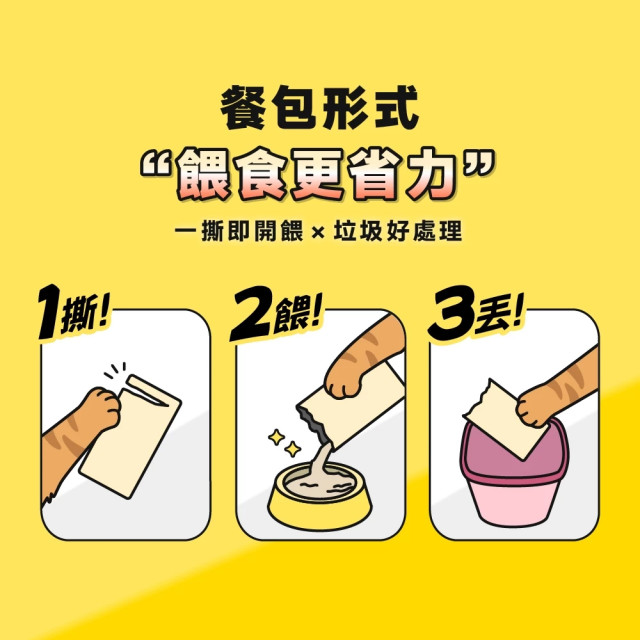 【團購】怪獸部落 貓用 機能主食肉肉包50g *12包