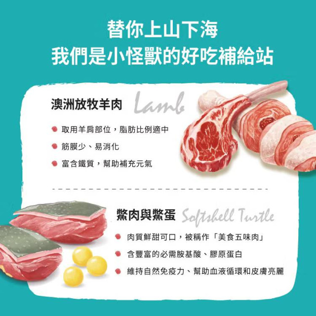怪獸部落LitoMon 犬用 1&2種肉無膠主食罐