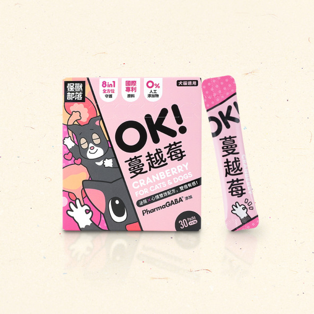 【團購】怪獸部落 OK！蔓越莓  泌尿保健 紓壓  (1.5g/30包)
