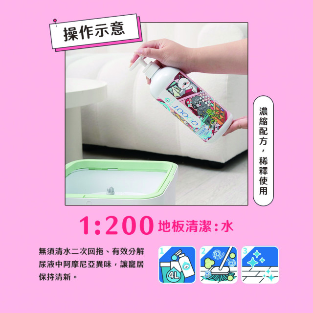 【團購/社群享98折】臭味滾 狗狗地板清潔 德國Dermatest認證 濃縮無香精