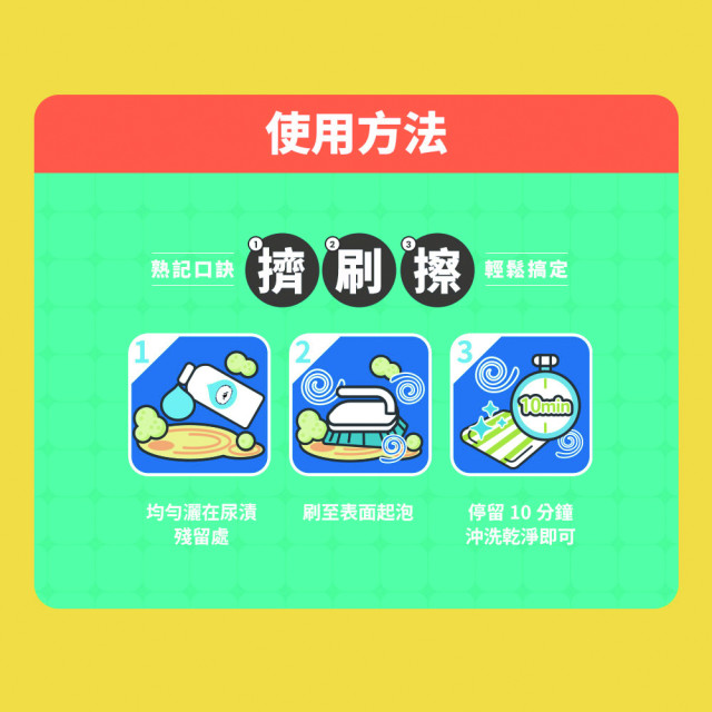 【團購】臭味滾 貓狗通用 全效尿漬清潔霸 500ml 大範圍地板去漬去垢