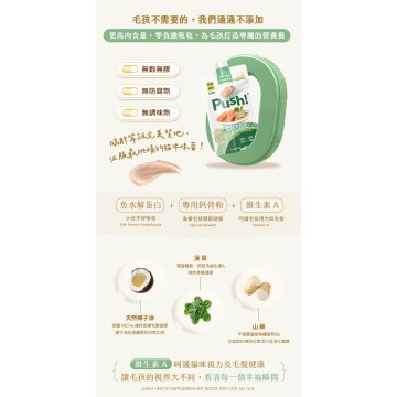 【團購】Push! 噗滋包 HAPPY機能主食貓餐包 110g