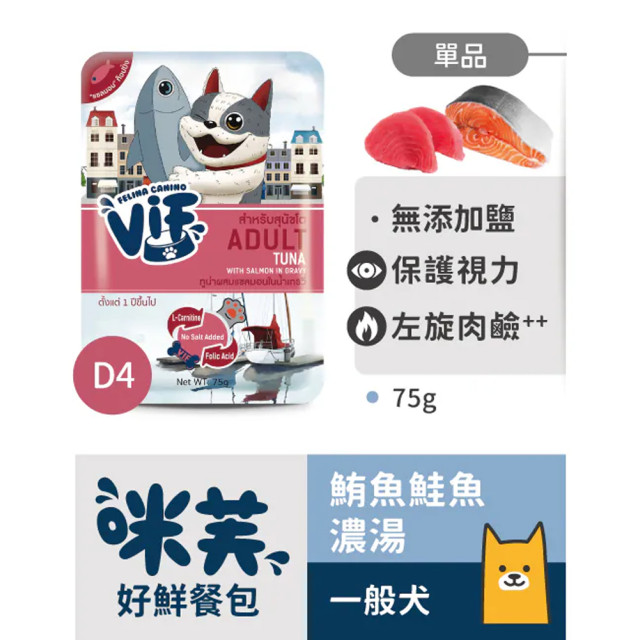 即期出清 咪芙 ViF 好鮮犬餐包 75g (10包入口味隨機)
