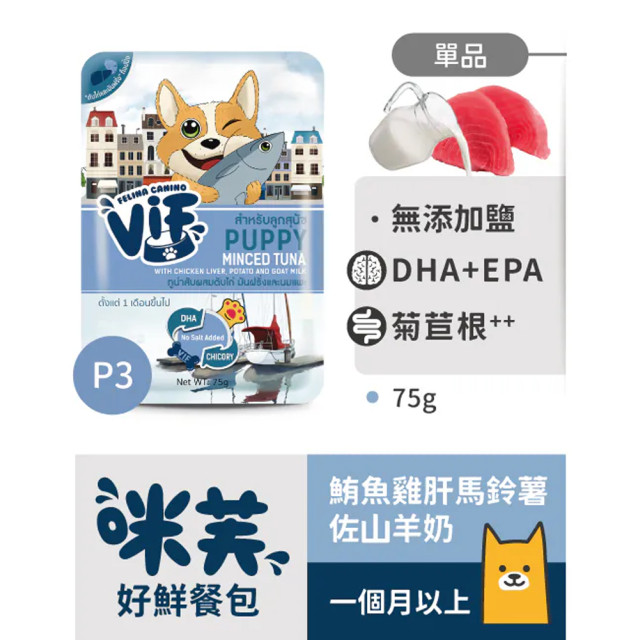即期出清 咪芙 ViF 好鮮犬餐包 75g (10包入口味隨機)