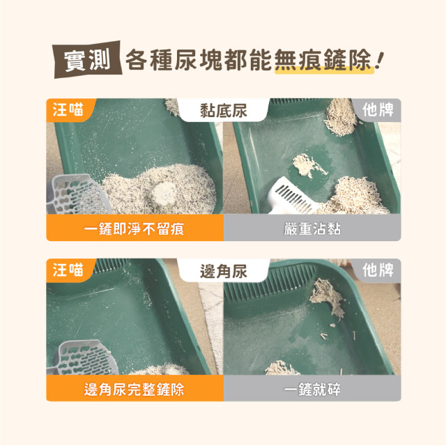 【團購/社群享98折】免運 汪喵星球益生菌消臭無痕砂（條型豆腐砂＋木薯砂） 2.4kg*6包
