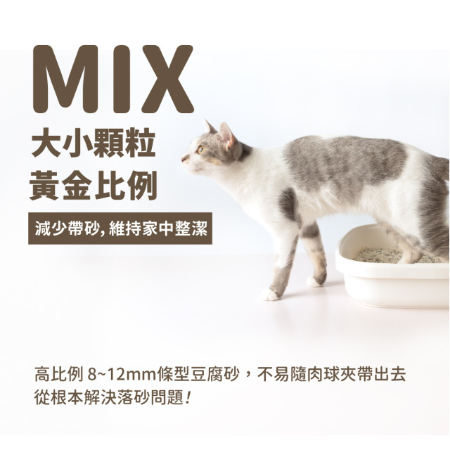 【團購/社群享98折】免運 汪喵星球益生菌消臭無痕砂（條型豆腐砂＋木薯砂） 2.4kg*6包