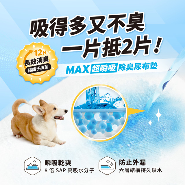 【團購】汪喵星球 MAX超瞬吸除臭尿布墊