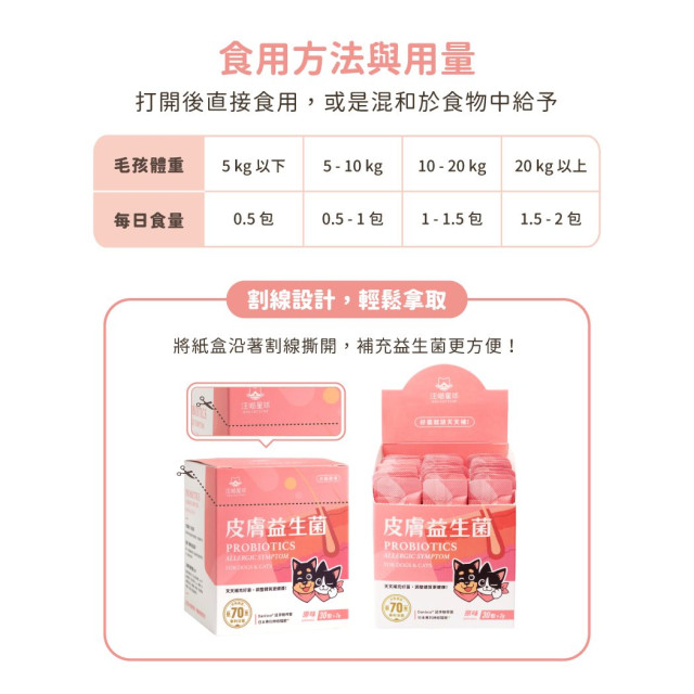 【團購】汪喵星球  皮膚益生菌 30包(x2g)