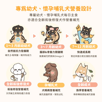 【團購/社群享98折】汪喵星球 幼母犬 95% 營養無膠主食 箱購
