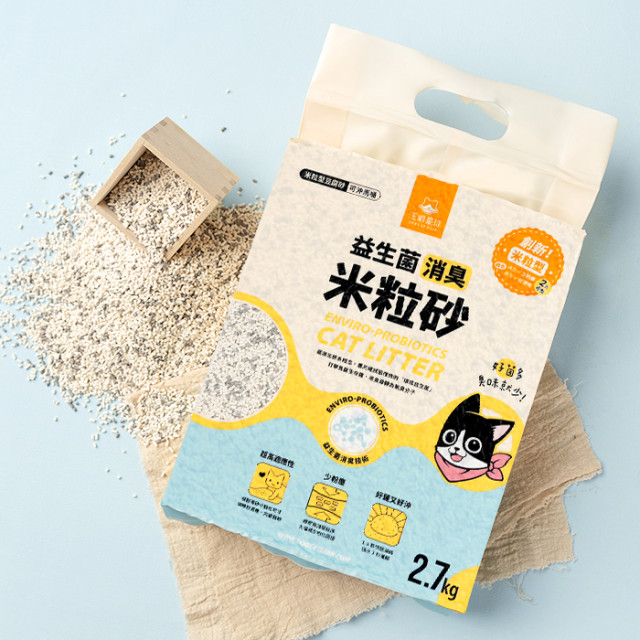 【團購/社群享98折】汪喵星球 益生菌消臭豆腐砂（米粒型豆腐砂）2.7KG