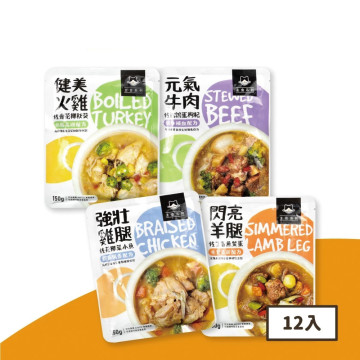 【團購】汪喵星球 狗狗 90%鮮肉主食餐包 150g*12包
