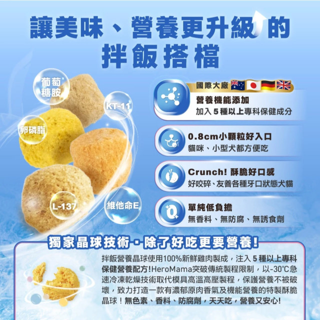 【團購】HeroMama 拌飯營養晶球 45g 副食 貓副食 狗副食 貓狗零食