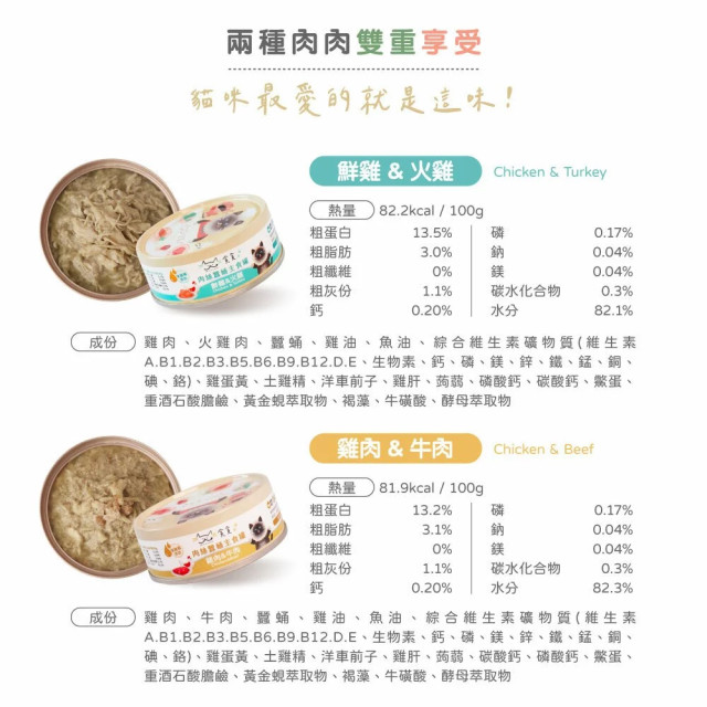 【團購】貪貪 肉絲機能貓主食罐 80g