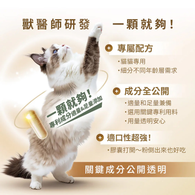【團購】獸研所 專科保養品 熟齡貓全方位照護 30粒/盒