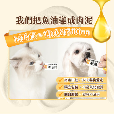 【限量優惠】汪喵星球 犬貓保健肉泥 一盒20包入