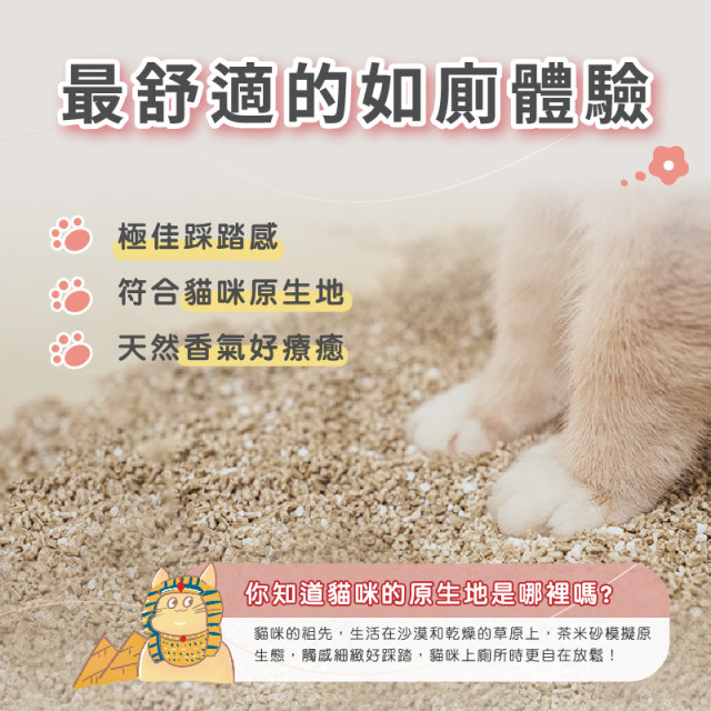 飼時候 茶米砂 益生菌除臭貓砂 2.5kg